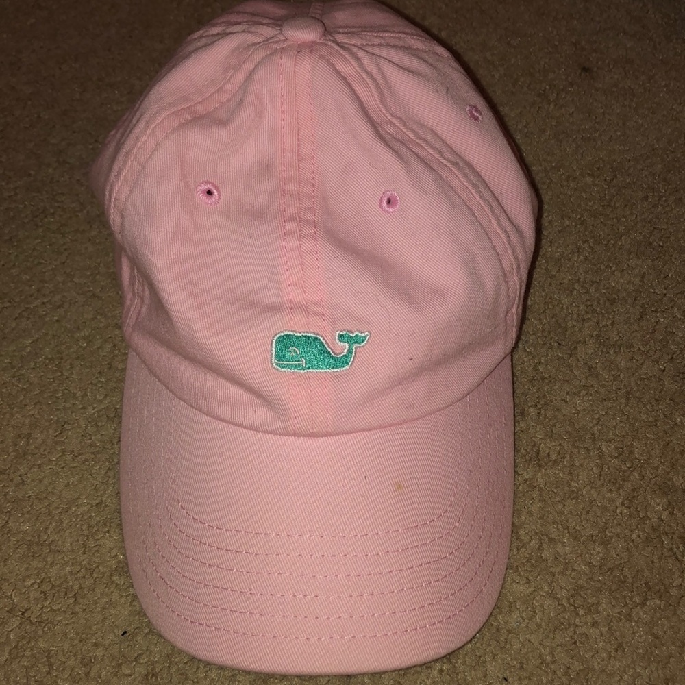 Pink and Green Vineyard Vines Hat